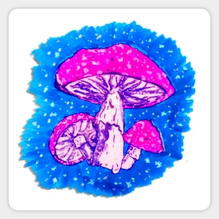 Happy Mushroom Sticker